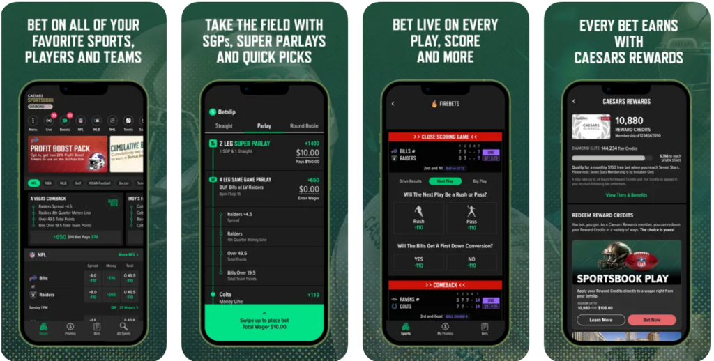 Oh Bet App - Caesars Sportsbook Mobile App