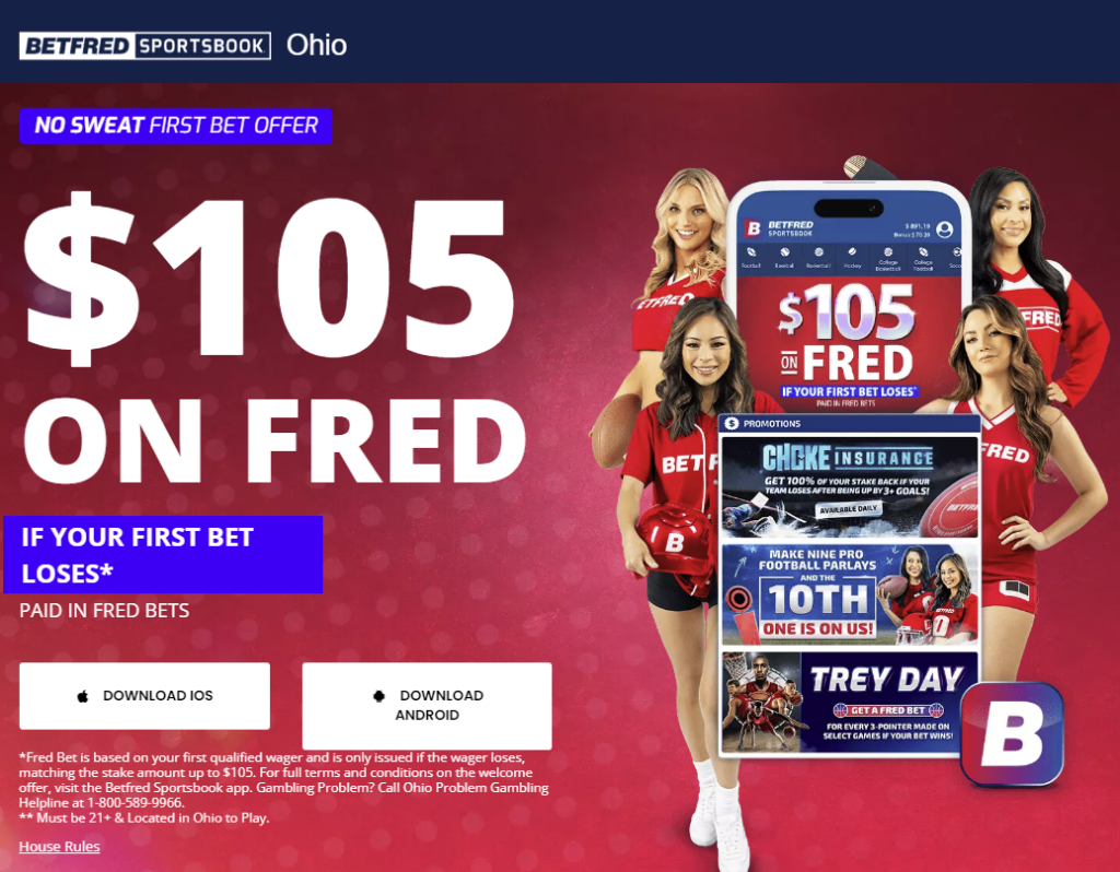 Ohio sportsbook App bonuses - Betfred